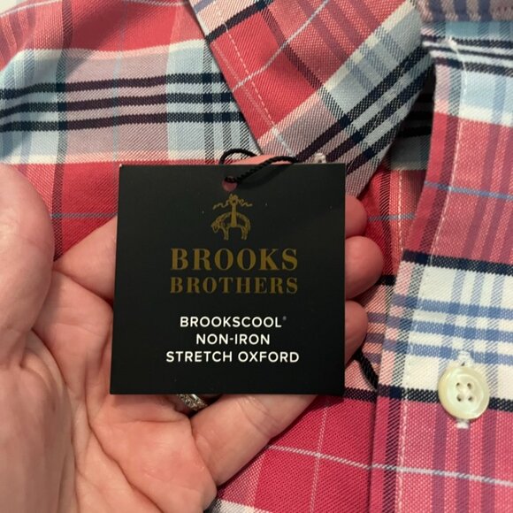 NWT Brooks Brothers Men’s Multi Color Plaid Button Down Size 2XL - Picture 3 of 3